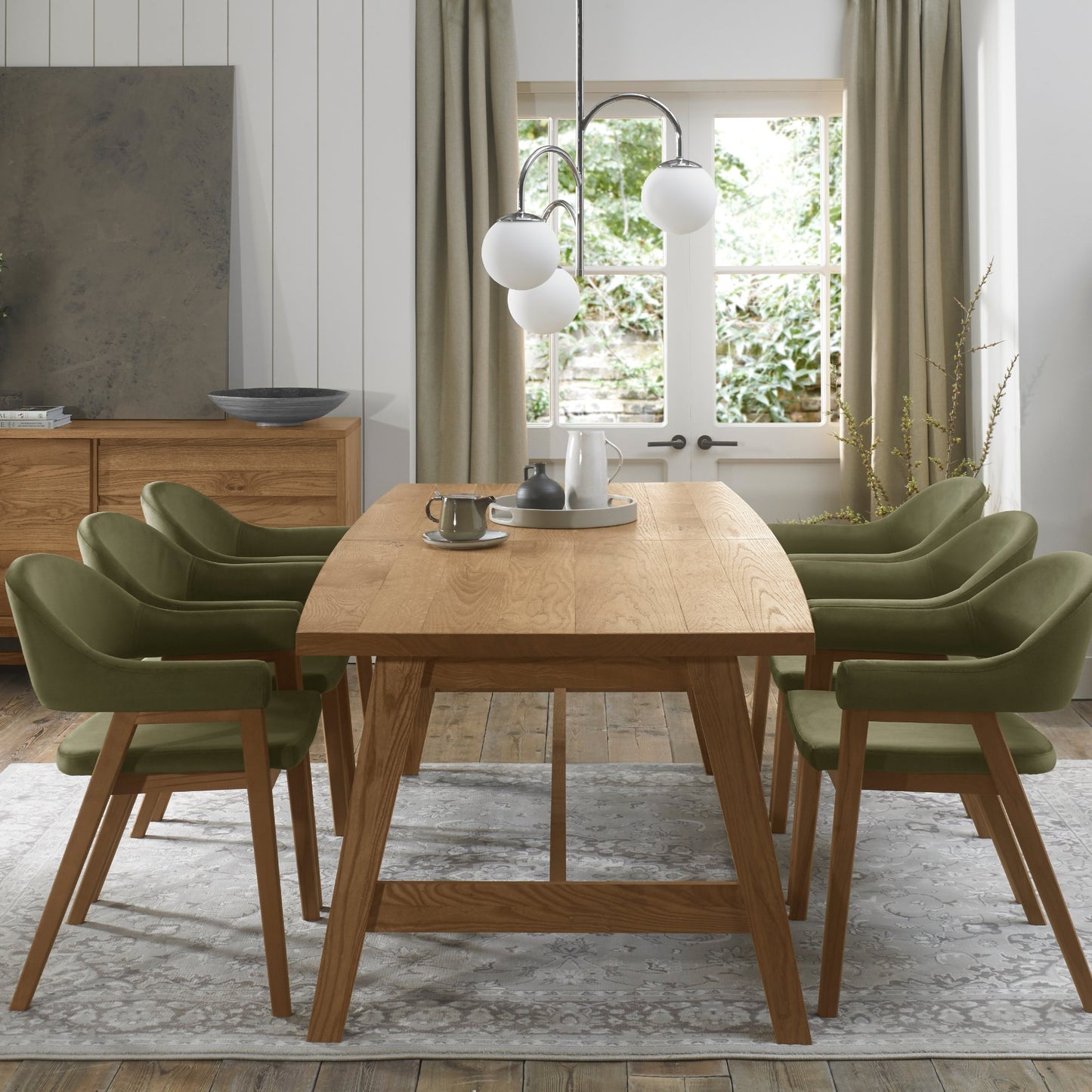 SATURN 6-8 EXTENSION DINING TABLE