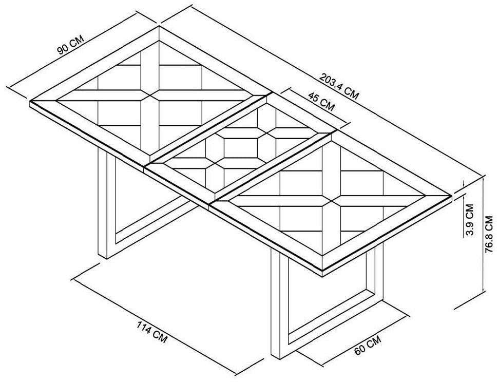 NEWTON 4-6 EXTENSION DINING TABLE