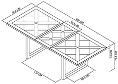 NEWTON 6-8 EXTENSION DINING TABLE