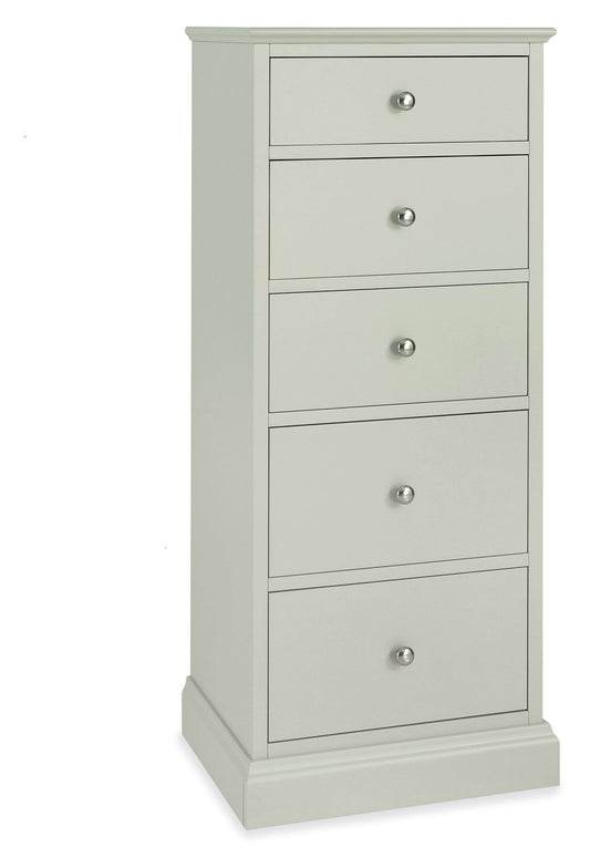 ASHBY COTTON 5 DRAWER TALL CHEST