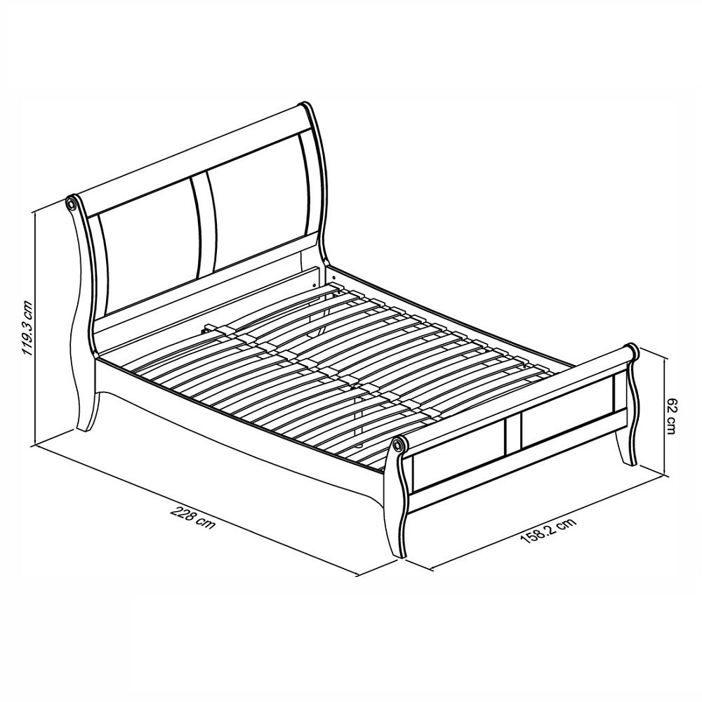 AVORIO 150CM PANEL BEDSTEAD