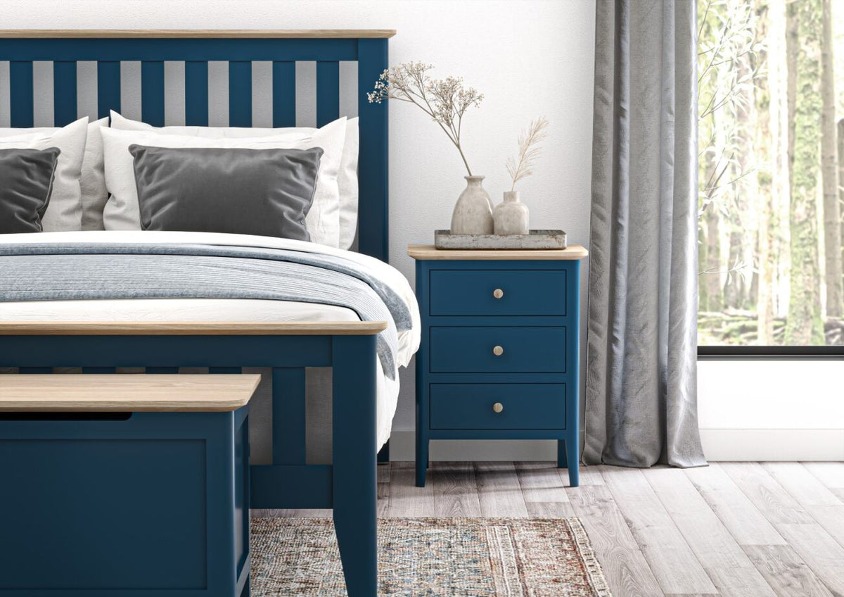 TOULOUSE 3FT SLATTED BED NAVY