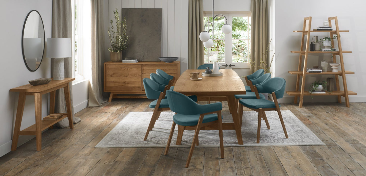 SATURN UPHOLSTERED CHAIR - AZURE VELVET