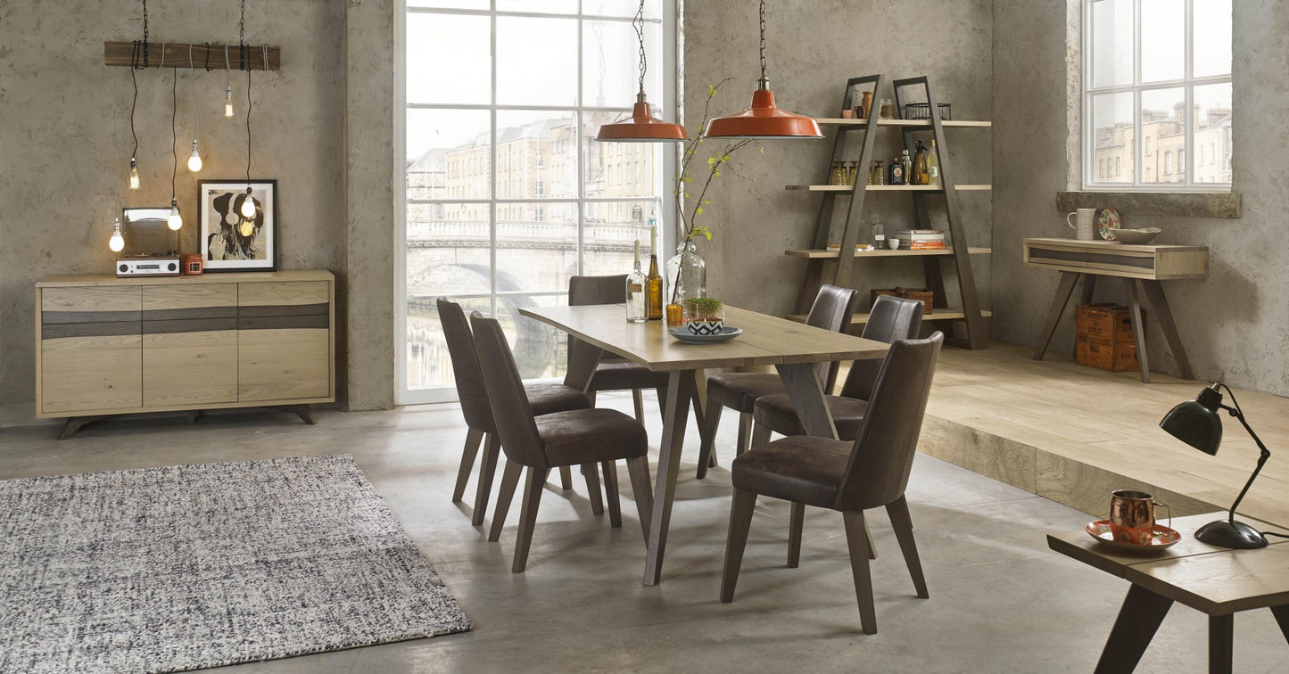 BENNETT UPHOLSTERED CHAIR - BROWN BONDED LEATHER