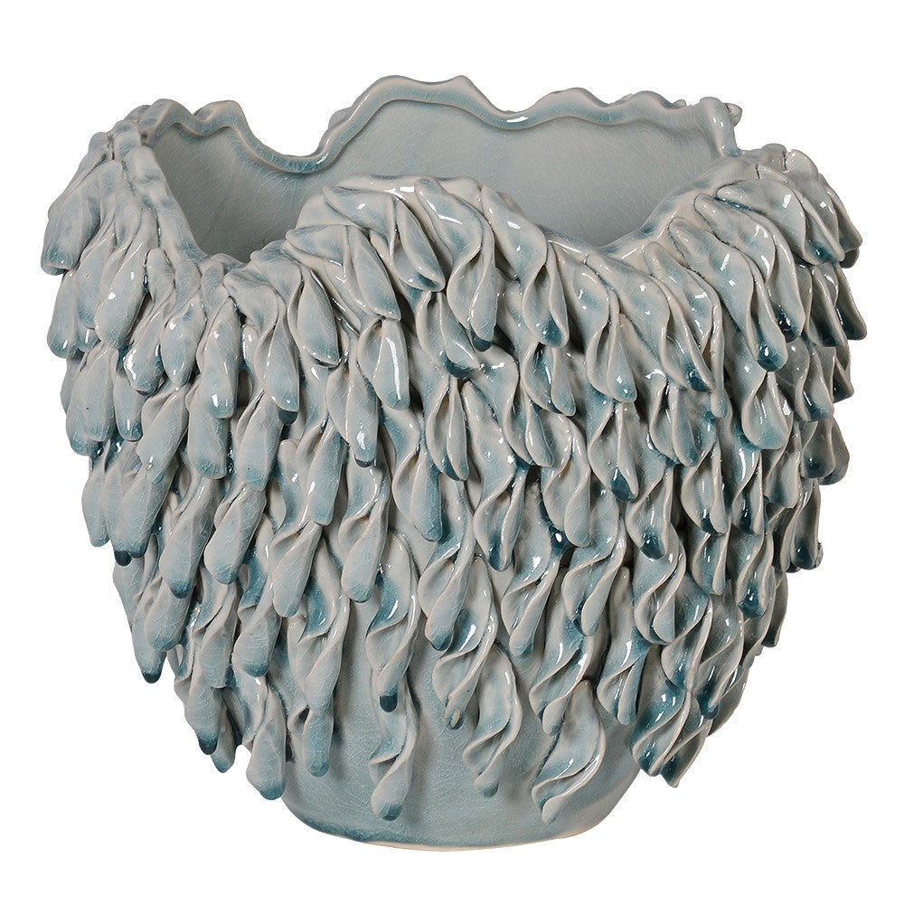 PEARL GREY LEF VASE