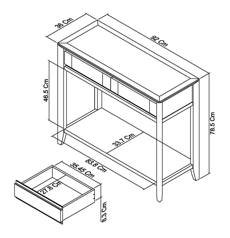 RIGA CONSOLE TABLE WITH DRAWERS
