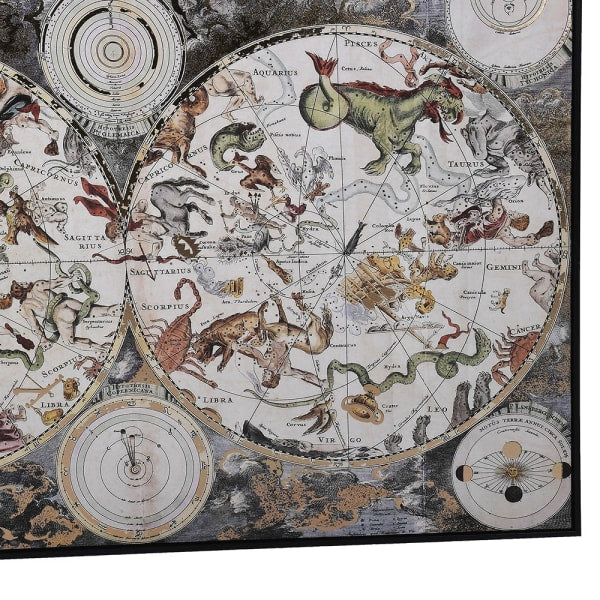 ZODIAC FRAMED MAP