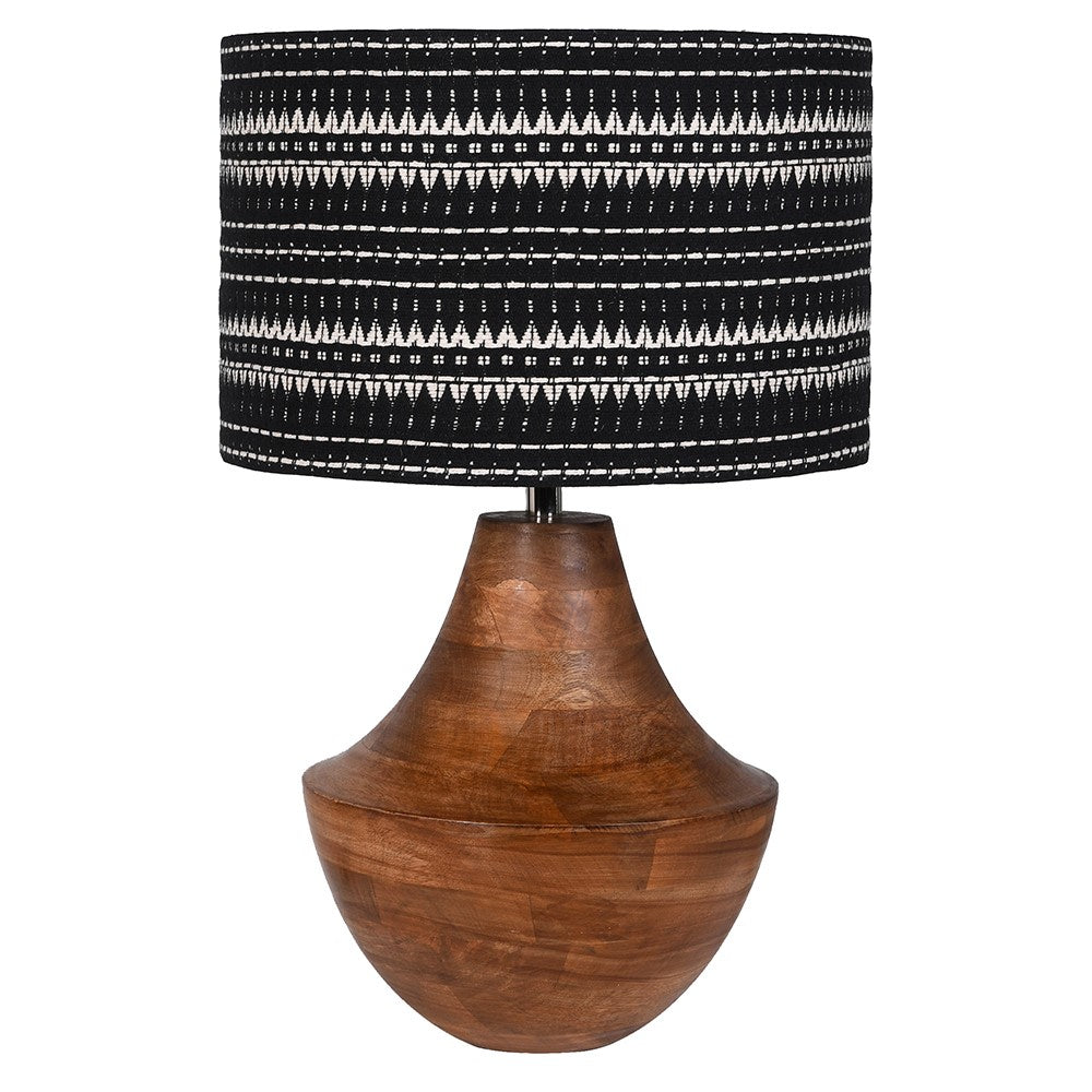 BATH WOOD HANDWOWEN LAMP