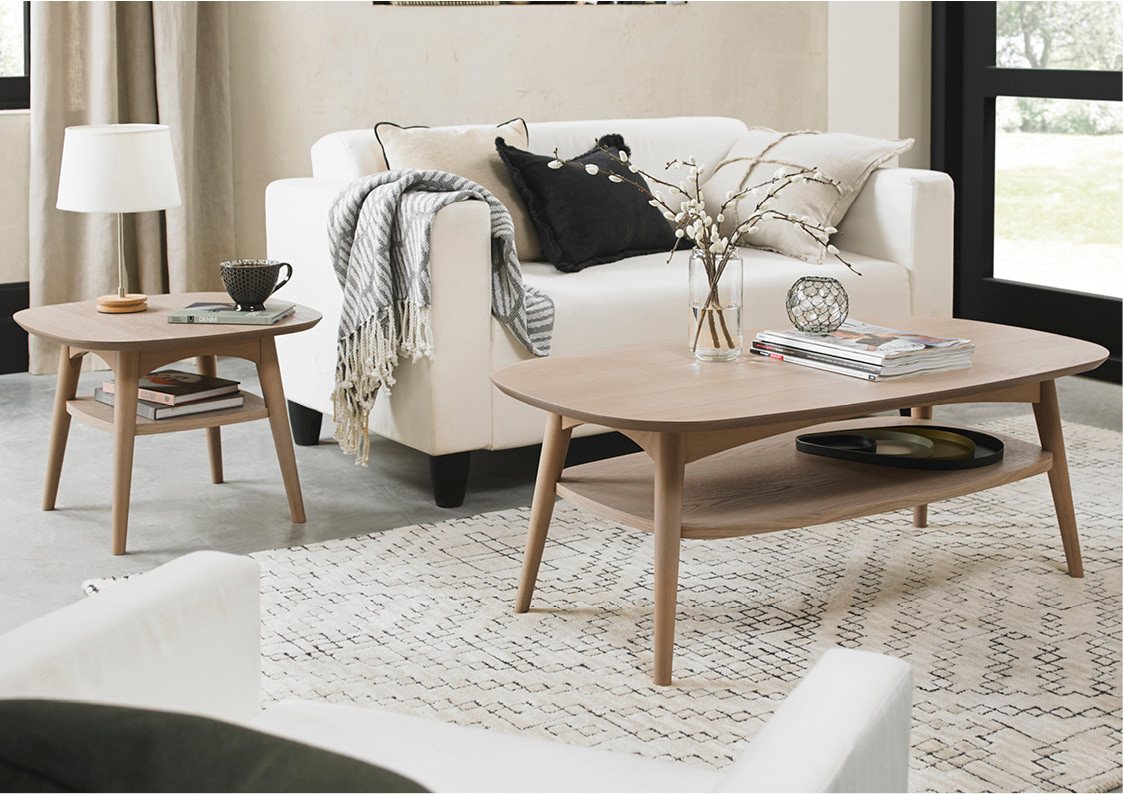 ODENSE LAMP TABLE WITH SHELF