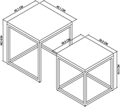 ROSA NEST OF LAMP TABLES