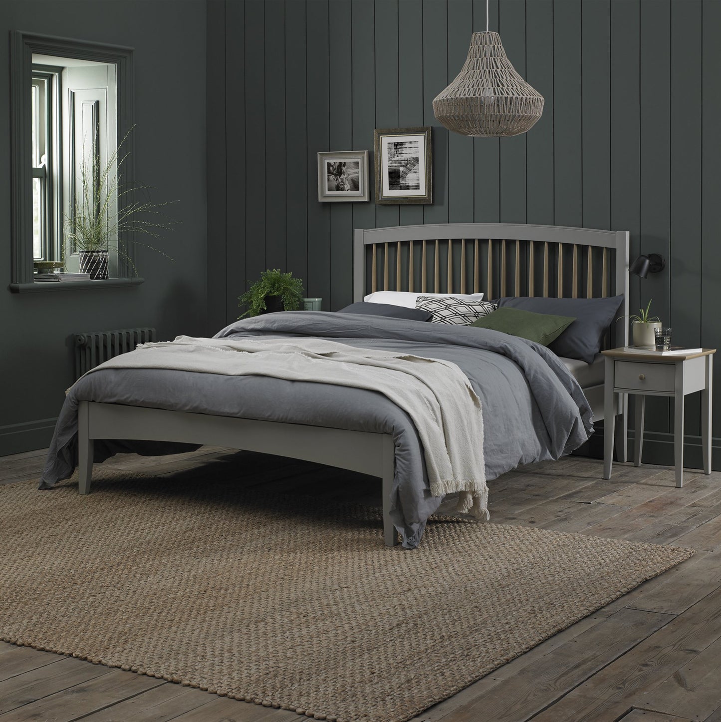 GUIA 135CM SPINDLE LOW FOOTEND BEDSTEAD