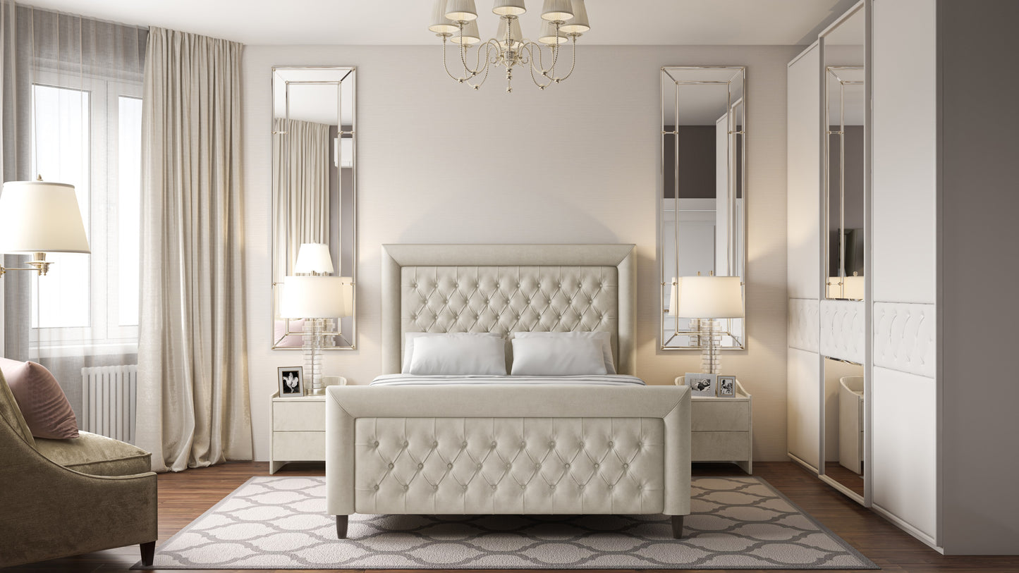ROYALE 5FT BEDFRAME MANUAL OTTOMAN