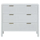 LLOYD 3 DRAWER CHEST WHITE RATTAN