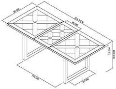 NEWTON 4-6 EXTENSION DINING TABLE