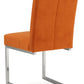 WARSAW UPHOLSTERED CANTILEVER CHAIR- HARVEST PUMPKIN