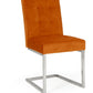 WARSAW UPHOLSTERED CANTILEVER CHAIR- HARVEST PUMPKIN