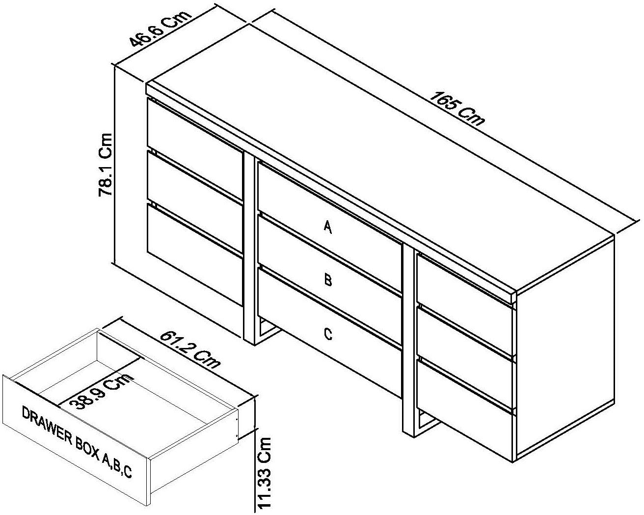 WARSAW WIDE SIDEBOARD