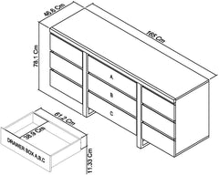 WARSAW WIDE SIDEBOARD