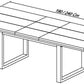 WARSAW 6-8 EXTENDING DINING TABLE
