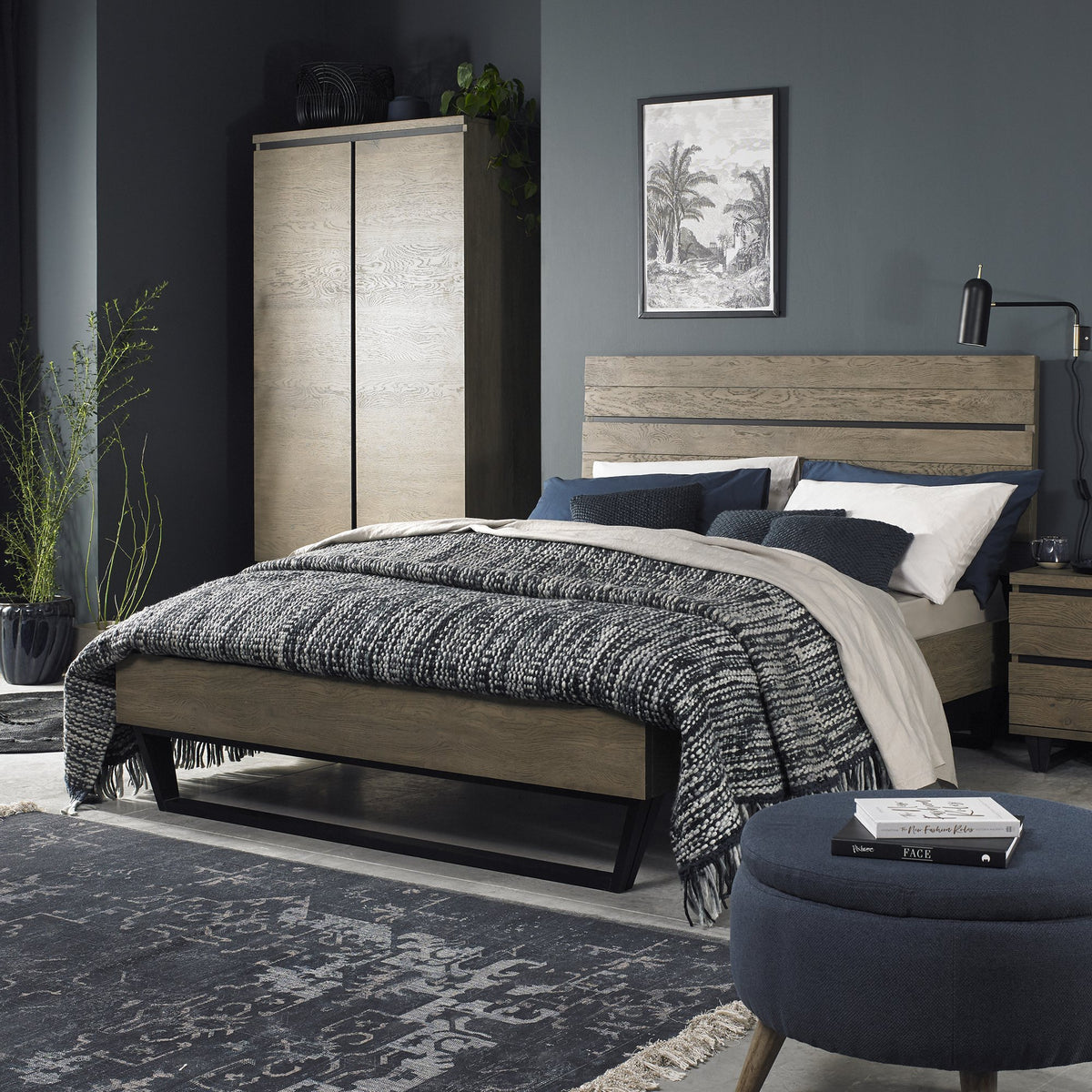 MUNICH 150CM LOW FOOT BEDSTEAD