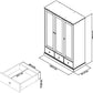 ASHBY WHITE TRIPLE WARDROBE