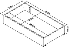 ASHBY WHITE UNDERBED DRAWER