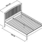ASHBY COTTON 150CM SLATTED BEDSTEAD