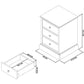 ASHBY COTTON 3 DRAWER NIGHTSTAND