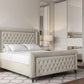 ROYALE 4'6 BEDFRAME ELECTIRC OTTOMAN