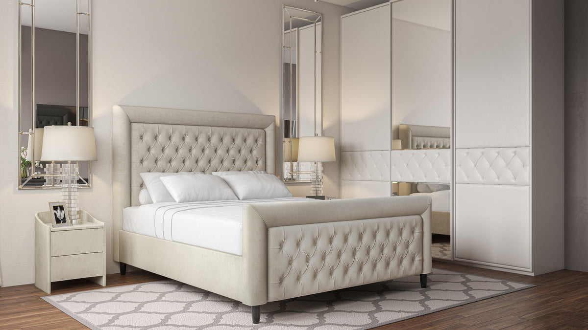 ROYALE 5FT BEDFRAME ELECTRIC OTTOMAN