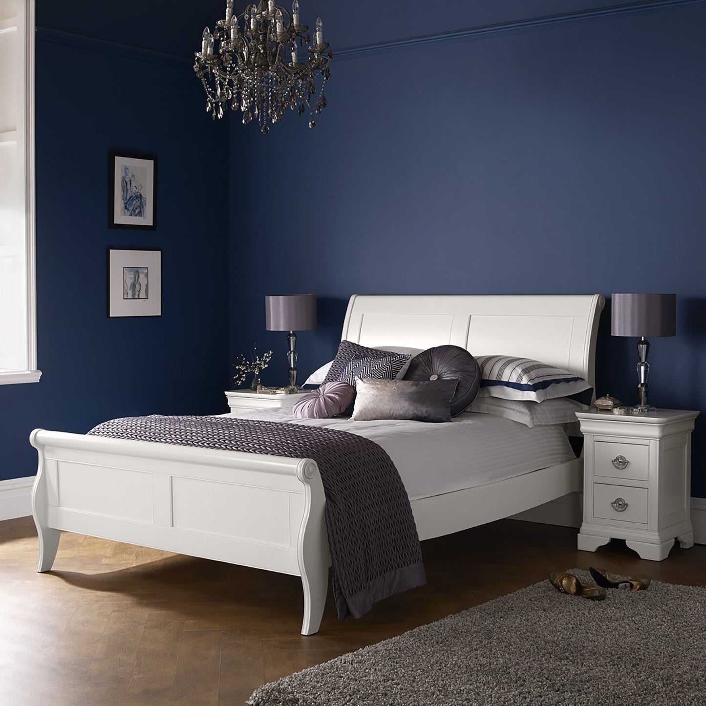 AVORIO 135CM PANEL BEDSTEAD