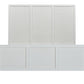 LLOYD KINSIZE BEDSTEAD WHITE RATTAN