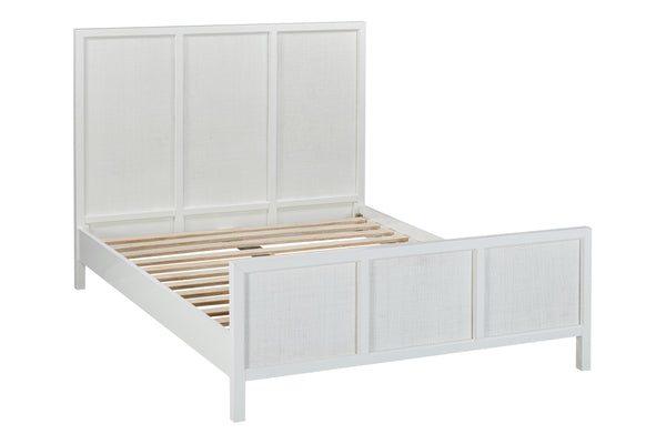 LLOYD DOUBLE BEDSTEAD WHITE RATTAN