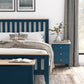 TOULOUSE 3FT SLATTED BED  NAVY