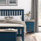 TOULOUSE 5FT SLATTED BED NAVY