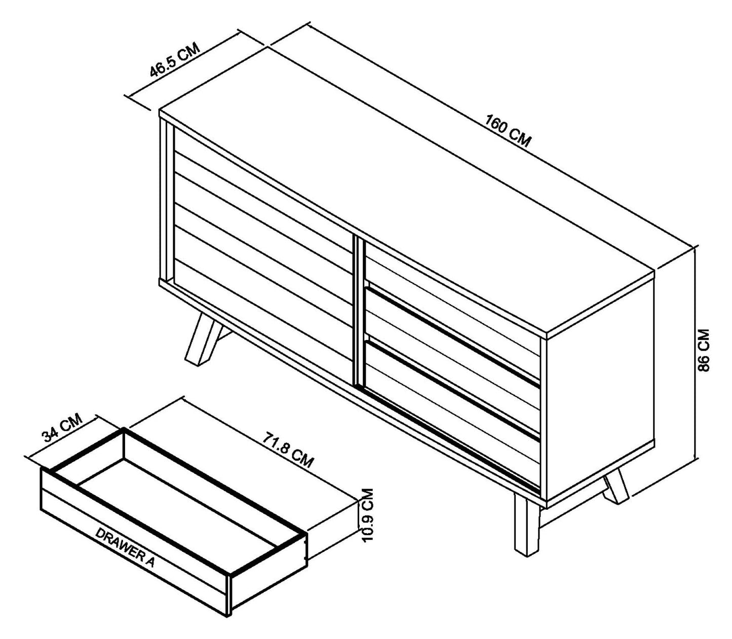 SATURN WIDE SIDEBOARD