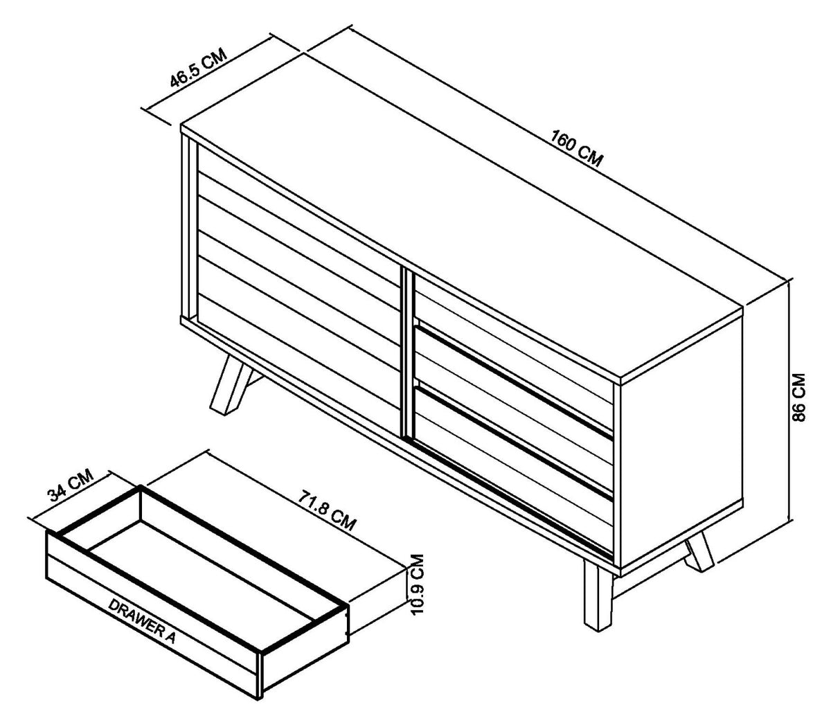 SATURN WIDE SIDEBOARD