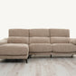 SANTANDER LARGE SOFA LEFT SIDE CHAISE WITH DUAL SLIDE SEATS