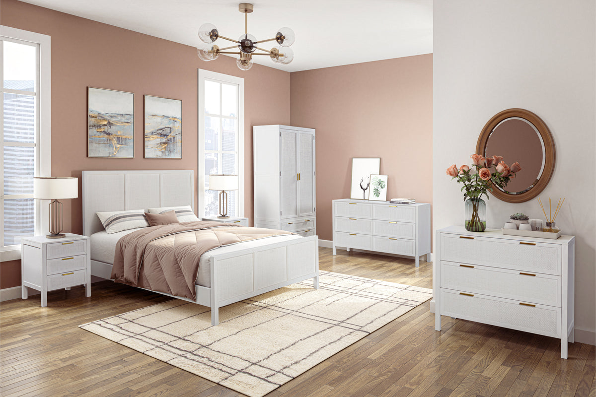 LLOYD WARDROBE WHITE RATTAN