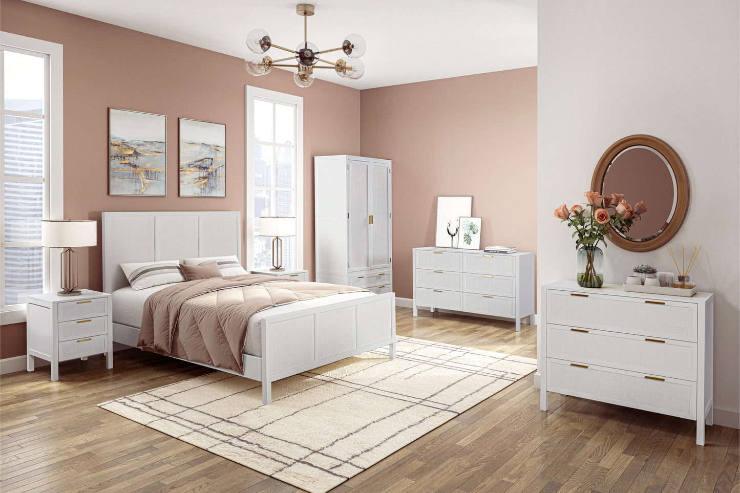 LLOYD WARDROBE WHITE RATTAN