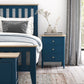 TOULOUSE 6FT SLATTED BED NAVY