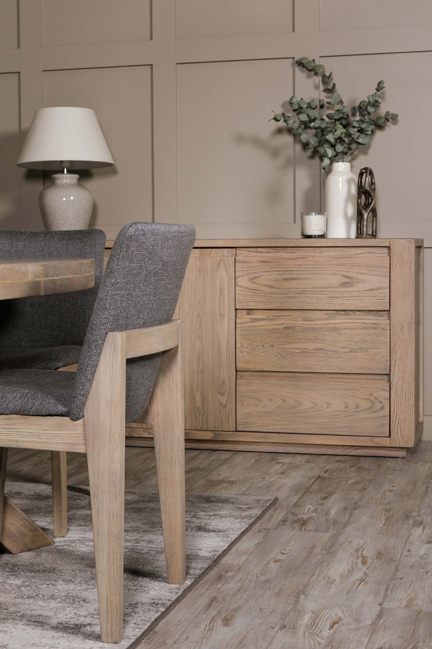 SANTORINI DINING CHAIR DARK GREY