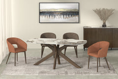 MIKA DINING RUST CHAIR