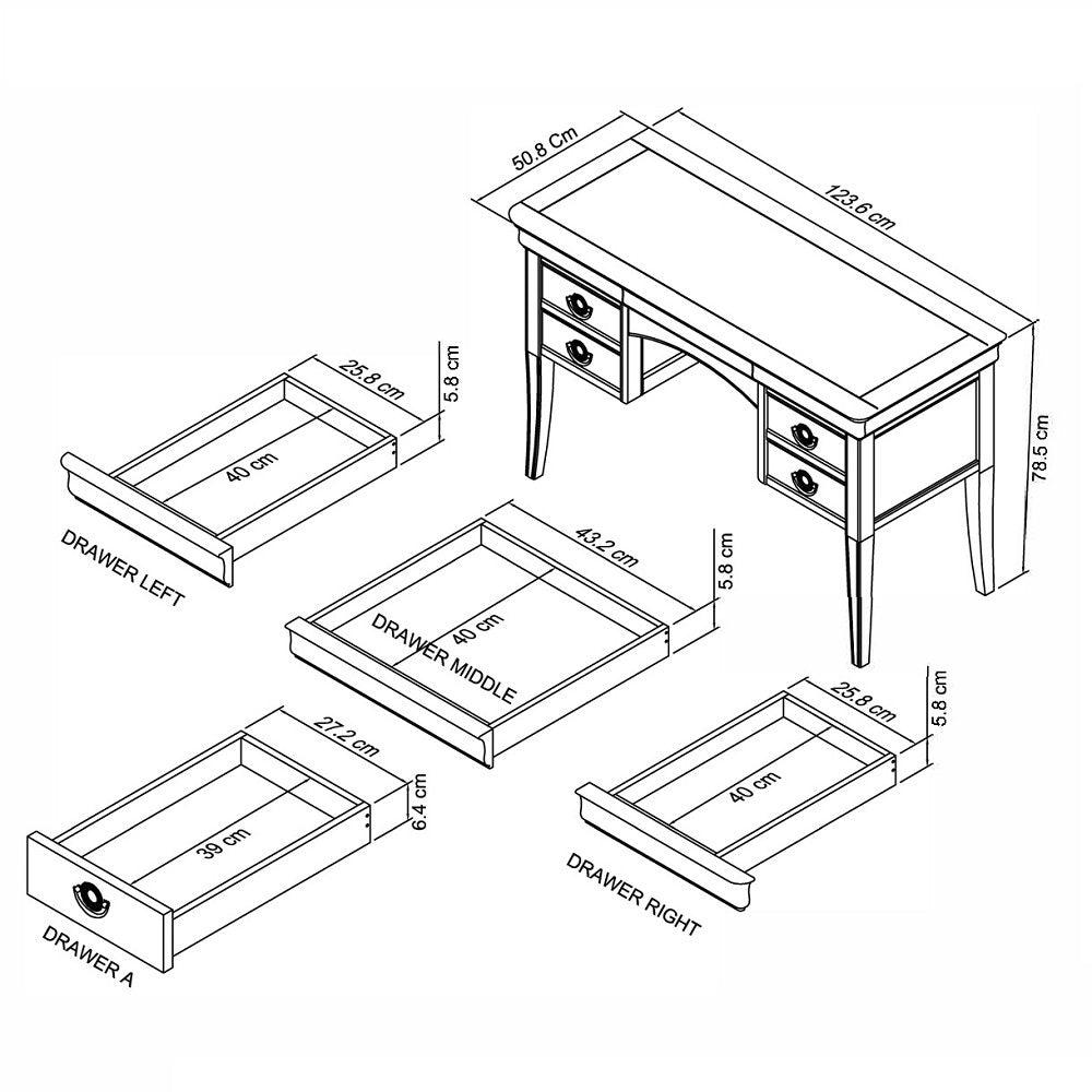 AVORIO DRESSING TABLE