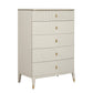 ROMA TALL CHEST 5 DRAWERS STONE