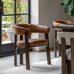 DINGLE DINING CHAIR LEATHER