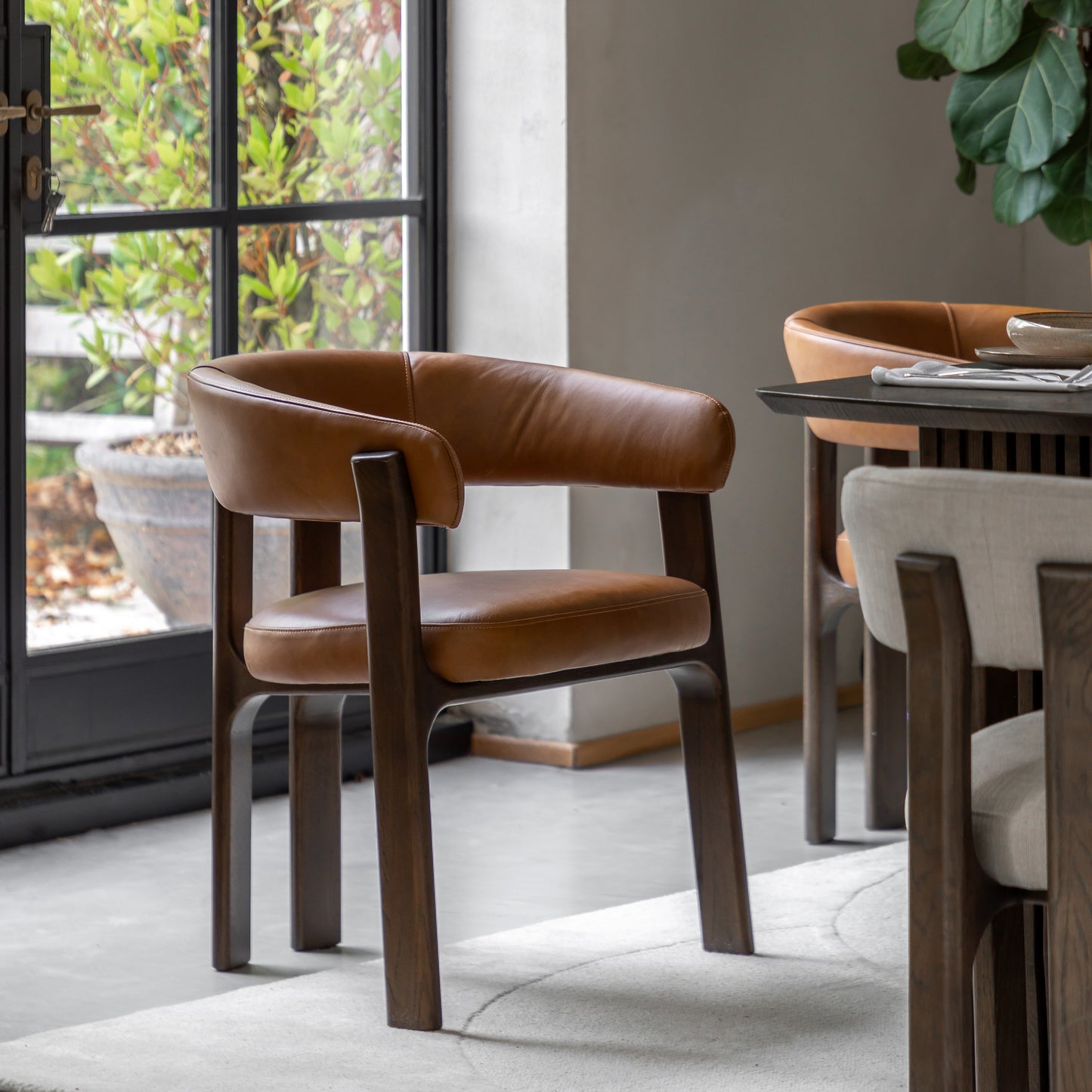 DINGLE DINING CHAIR LEATHER