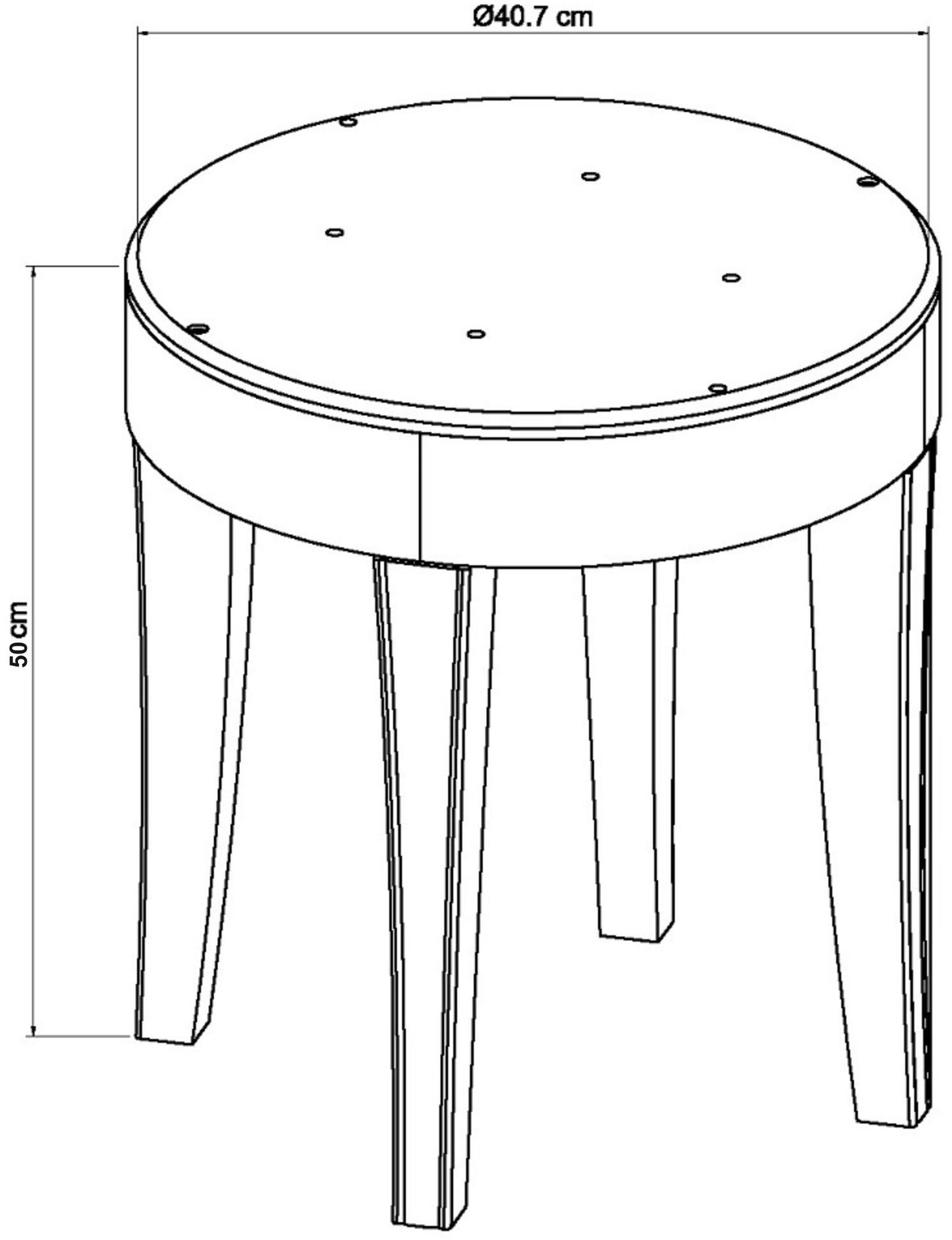 AVORIO STOOL - GREY FABRIC