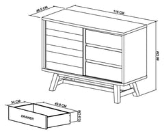 SATURN NARROW SIDEBOARD