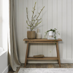 SATURN CONSOLE TABLE WITH SHELF